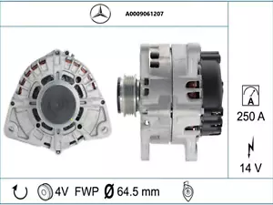 Original Mercedes Benz A0009061207 Generator W213 S213 W222 A217 R232 V167 W463 - Picture 1 of 5