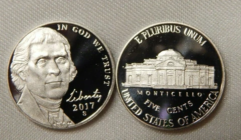 2017 S JEFFERSON NICKEL PROOF ROLL (40 PCS) Cover