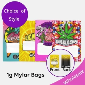 100 Odor-Proof Matte Mylar Zip Seal Bags Resealable Storage Bags with Window - Picture 1 of 11