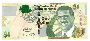 Bahamas... P-71... 1 dólar... (2008)... *UNC* - Imagen 1 de 1