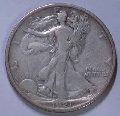 1921 50c Walking Liberty Half Dollar - Image 1 of 2