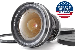 【Exc+4】 Lente MF gran angular Canon FL 19mm F/3.5 R para montaje FD de JAPÓN - Imagen 1 de 14