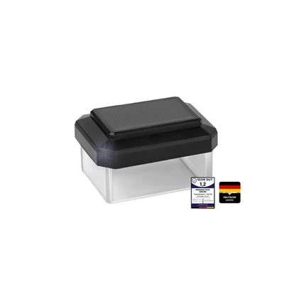6040 Solar Zaunleuchte LED Zaun Beleuchtung für Doppelstabmattenzaun 60x40mm - Bild 1 von 4