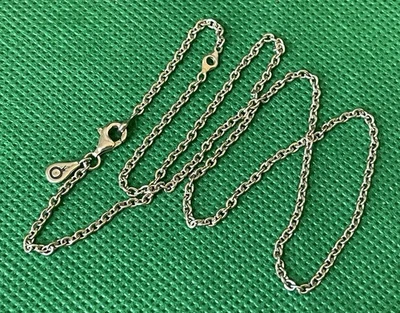 Pandora 16”-18” Ajustable 2mm Plata de Ley .925 Eslabones Cadena Collar Foto 1 de 4