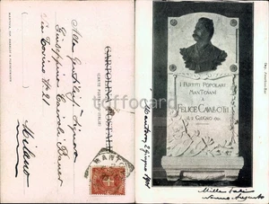 MANTOVA CITTA'-SOCIALISMO PARTITI POPOLARI A FELICE CAVALLOTTI 1901-D13-57 - Picture 1 of 1