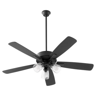 Matte Black 52"Ceiling Fan from the Ovation Collection - Image 1 of 2