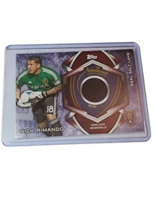 NICK RIMANDO Game Used Relic 2014 Topps MLS Soccer JERSEY KIT-NR Real Salt Lake - Picture 1 of 2