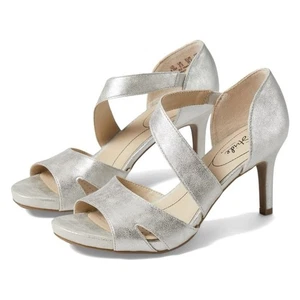Life Stride Mega - Womens High Heel Pumps Shoes Size 8.5M Silver EUC - Picture 1 of 7