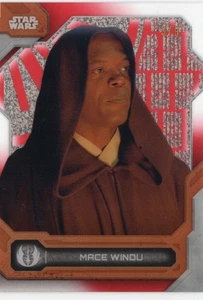 Star Wars High Tek 2024 Topps RED PARALLEL #69 Mace Windu Phantom Menace #3/5 - Picture 1 of 4