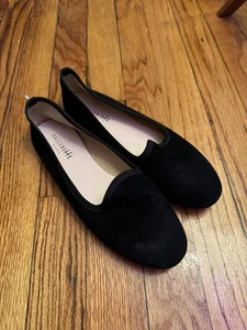 200 $ Ballerette Roma schwarze venezianische flache Wildlederschuhe – wie Vibi Venezia – 37 - Bild 1 von 3