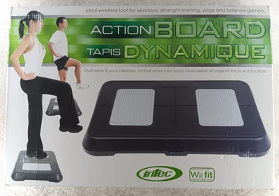 Intec Action Balance Board Wii Fit Compatible Black Controller - Image 1 of 4