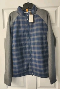 Chaqueta Peter Millar Merge Elite Franela Cremallera Completa Cuadros NUEVO CON ETIQUETAS GRANDE PRECIO DE VENTA SUGERIDO POR EL FABRICANTE $250 - Imagen 1 de 7
