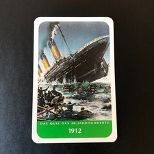 Titantic 1998 Harenberg Das Quiz Des 20. Jahrhunderts #4034 (German Card)