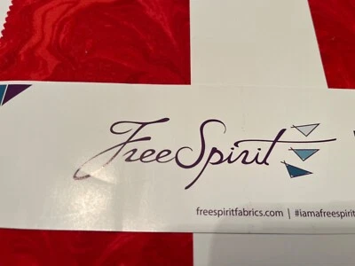 Free Spirit 10" %100 cotton squares Red 42 pack machine wash cold - Image 1 of 4