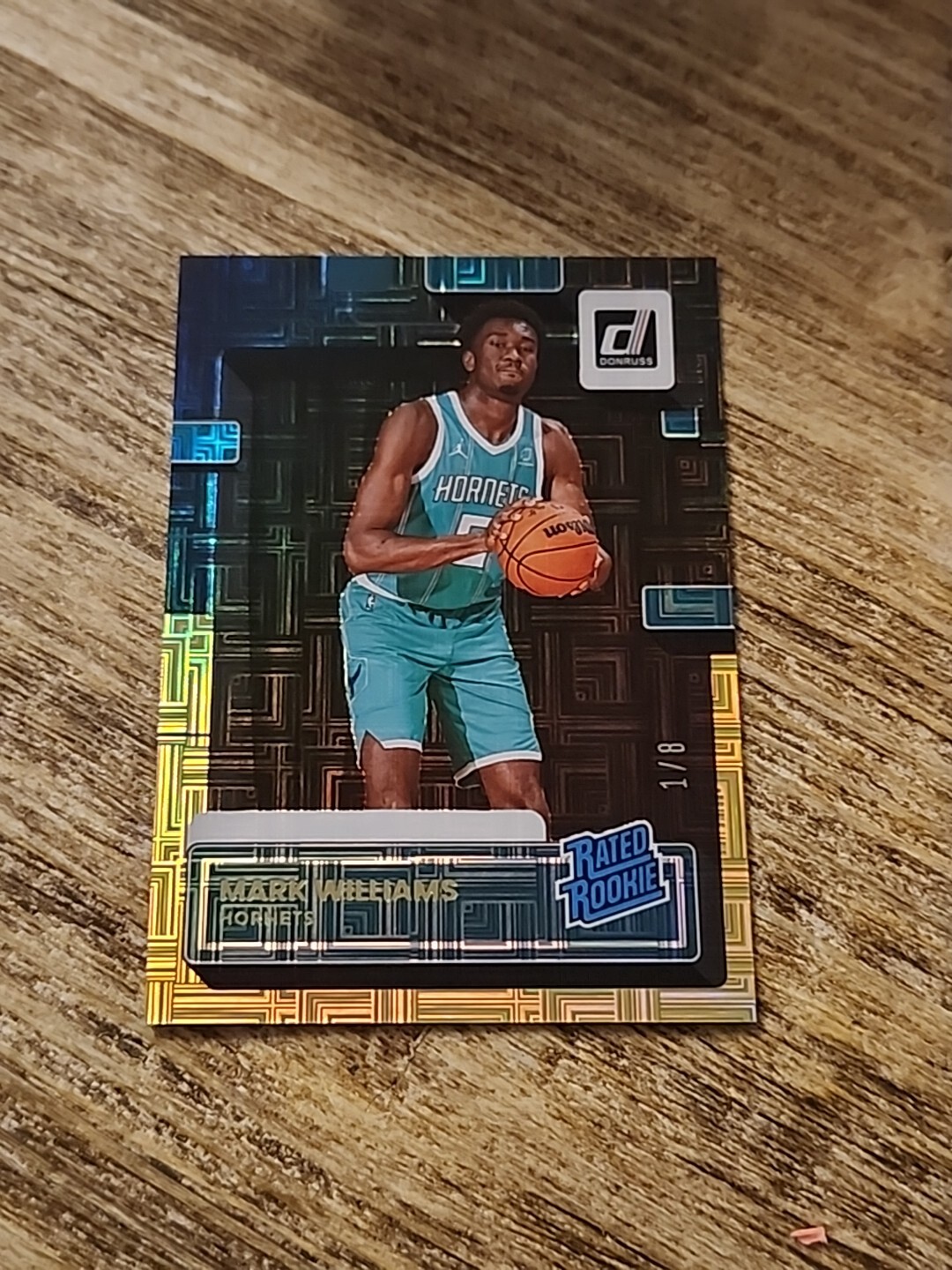 2022-23 Panini Donruss Black Gold Choice 1/8 SSP Mark Williams #215 Rated Rookie