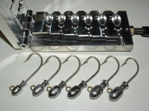 Salwater Bullet Jig -2 stampo 3/4,1,1,25,1,5,1,75,2 oz 3407 2x forte CNC Rockfish - Foto 1 di 4