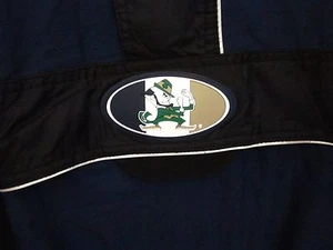 NOTRE DAME lrg Nylon Jacke Starter Logo Fighting Irish 1980er Zipper-Down - Bild 1 von 2