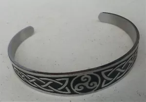 EDELSTAHL ARMREIF VIKINGS TRISKELE KNOTEN NORDIC WIKINGER ODIN - Bild 1 von 4