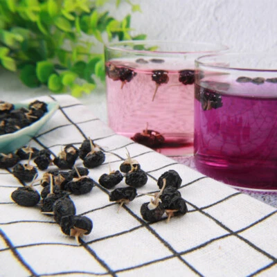 Lycii Wolfberry Lycium Ruthenicum seco con bayas de Goji negras naturales chinas 250 g Foto 1 de 4