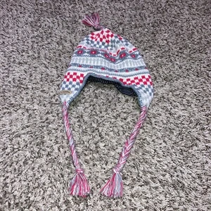 Columbia One Size Unisex Beanie Hat White Gray Red - Picture 1 of 4