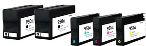 5PK Chipped Ink Cartridges for HP 950XL 951XL Officejet Pro 8100e 8600 8600 Plus - Picture 1 of 1