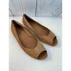Banana Republic Peek for Summer Flat Brown Leather Size 7.5