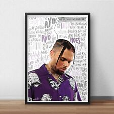 Chris Brown Poster / Print / Wall Art A4 A3 / Rapper / Indigo / Royalty / Loyal