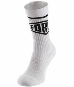 NIKE AIR FORCE SNEAKR SOX AF1 DRI FIT CREW SOCKS WHITE SX7286-100 UNISEX UK2-5 - Picture 1 of 10