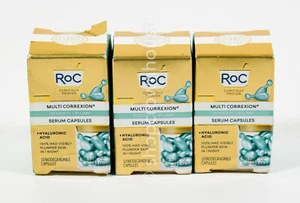 3 ROC Multi Correxion Hydrate+Plump 10 SERUM CAPSULES hyaluronic acid NIB - Picture 1 of 6