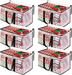 Heavy Duty Moving Bags w/ Reinforced Handle & Double Zipper (6 Packs) - Picture 1 of 6