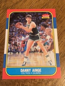 1986-87 Fleer Danny Ainge Rookie Card # 4 Boston Celtics Near Mint NBA - Picture 1 of 2