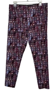 Pantalones al tobillo estampados Suave Revolutionary Tummy Control para mujer talla L - Imagen 1 de 4