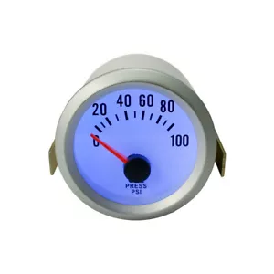 2" 52mm Universal Auto Car Pointer LED Psi Oil Pressure Gauge Meter with Sensor - Picture 1 of 5