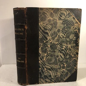 McClure's Magazine 1904-1905 Nov-Apr, Vol 24, XXIV Magazines in Hardcover ACCEPT - Picture 1 of 23