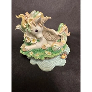 Hamilton Collection Rainbow Dreams MEADOWLAND DREAMS Unicorn Figurine - Picture 1 of 6