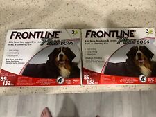 Frontline (2) Plus Flea and Tick Treatment f Xl Dog 89-132 Lb 6 Total Doses