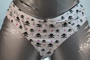 PARTE INFERIOR DE BIKINI GRÁFICO BLANCO PARA MUJER JOVEN E IMPRUDENTE TALLA MEDIANA - Imagen 1 de 3