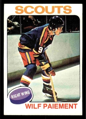 1975-76 Topps Wilf Paiement #195 - Kansas City Scouts - Image 1 of 2