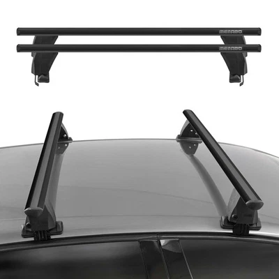 Top Roof Racks Cross Bars fits Subaru Outback 2015-2019 2Pcs Black Aluminium - Image 1 of 4