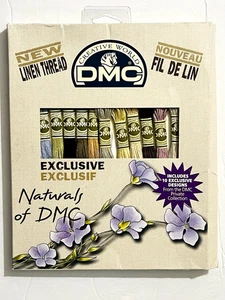 DMC NATURALS FLOSS *NEW LINEN THREAD* 12 NEW COLORS & 10 DIFFERENT PLANT DESIGNS - Picture 1 of 3