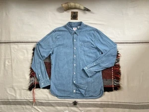 Levi's Oak Cone Denim Shirt L Brocade Chambray Work Utility 2016 Blue 44" Rare - Imagen 1 de 18