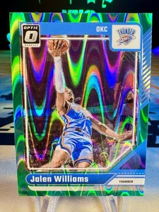 2024-25 Jalen Williams Panini Donruss Optic Green Seismic Prizm #225 Thunder - Bild 1 von 2