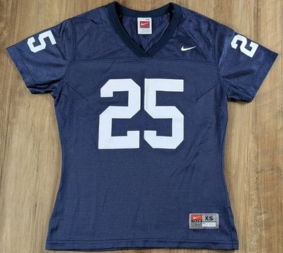 Nike Boys Youth Football Jersey 25 V-Neck Navy Sz XS - Image 1 of 4