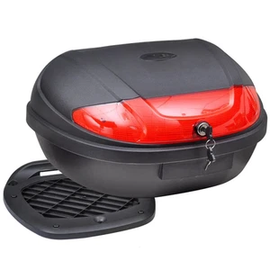 Motorrad Topcase 72 L Schwarz für 2 Helme wasserdicht mit Reflektor & Schloss - Bild 1 von 11
