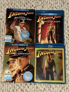Indiana Jones And The Raiders Of The Ark Temple Of Doom Last Crusade 1-4 Lot - Picture 1 of 1