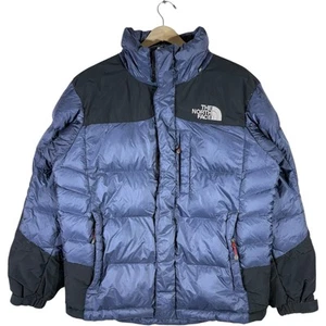Men's Vintage The North Face 700 Summit Series Nuptse Puffer Jacket Blue M - Picture 1 of 9