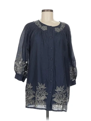 Hazel女式蓝色三/4袖上衣M — 第 1/4 张图片