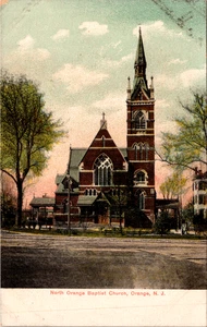 North Orange Baptist Church Orange, NJ Postcard - Picture 1 of 2