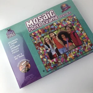 Kit artesanal de mosaico con marco de fotos púrpura Ladybug decora tus propios niños - Imagen 1 de 5