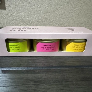 Trader Joe’s 3-Pack Candle Tin Trio Set Jasmine, Bergamot & Lime - Picture 1 of 8